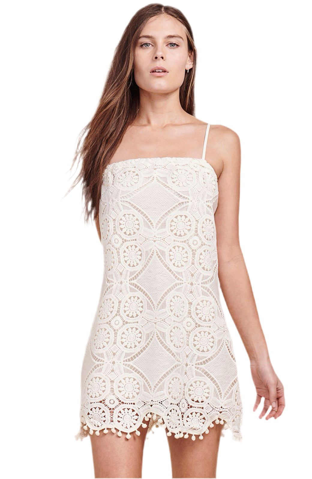 JACK BY BB DAKOTA DANNA WHITE LACE DRESS