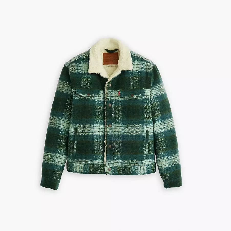 Levis plaid sherpa jacket best sale