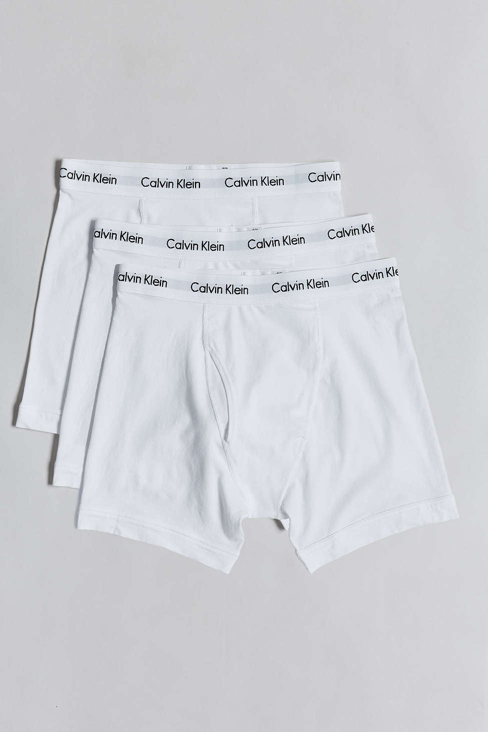 Calvin Klein Underwear: Three-Pack White Boxer Briefs
