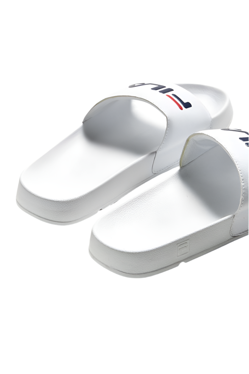 FILA HERITAGE: DRIFTER WHITE SLIDE SANDALS