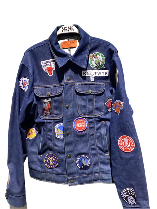 KNOTWTR: SPORTS DENIM JACKET