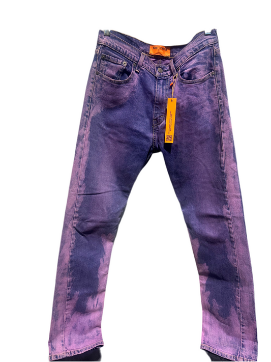 KNOTWTR: COLORED DENIM JEANS