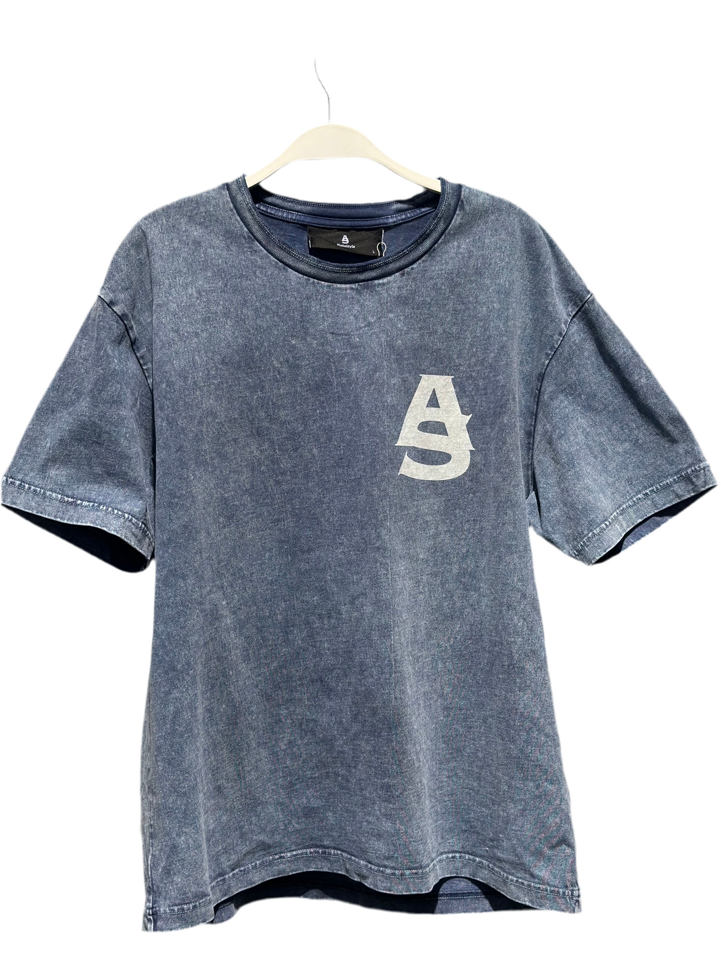 ALPHA STYLE RILEY SNOW WASH TEE