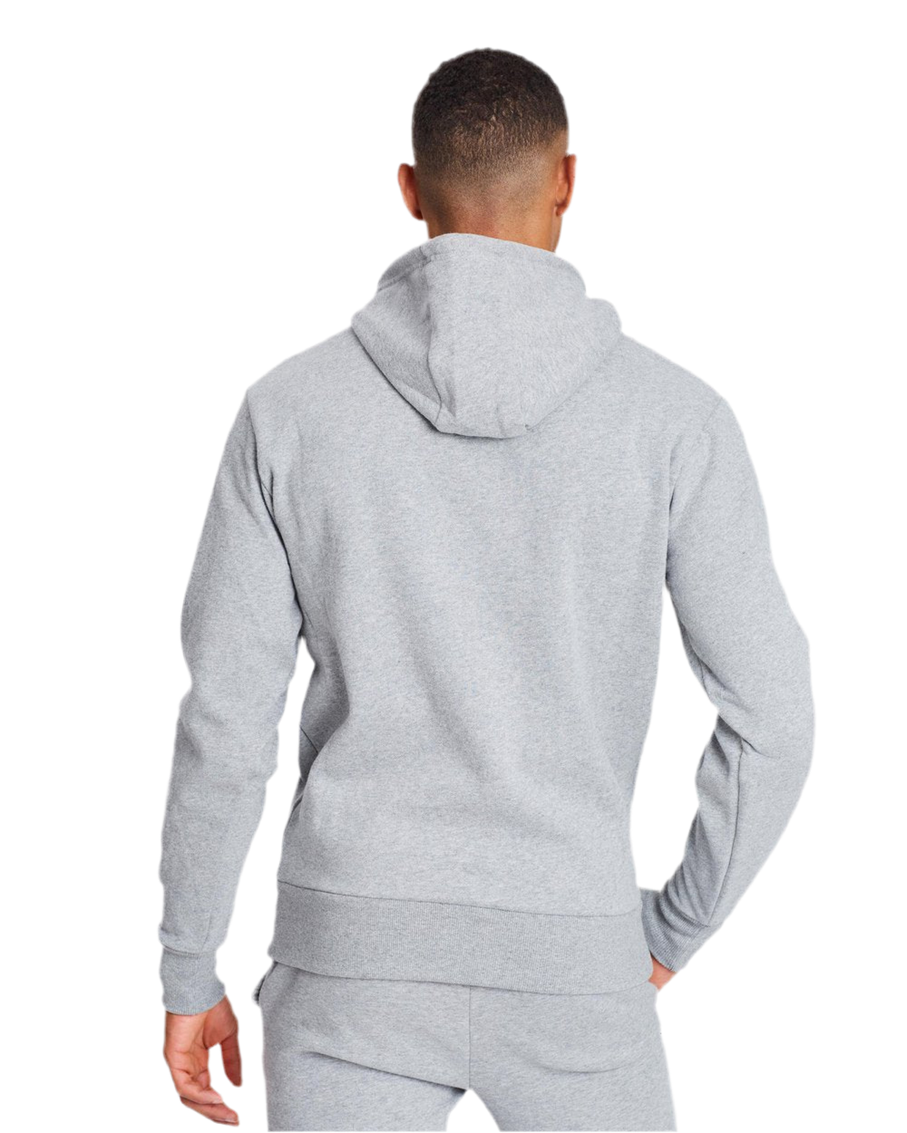 ELLESSE: HEATHER GRAY LOGO PULLOVER HOODIE