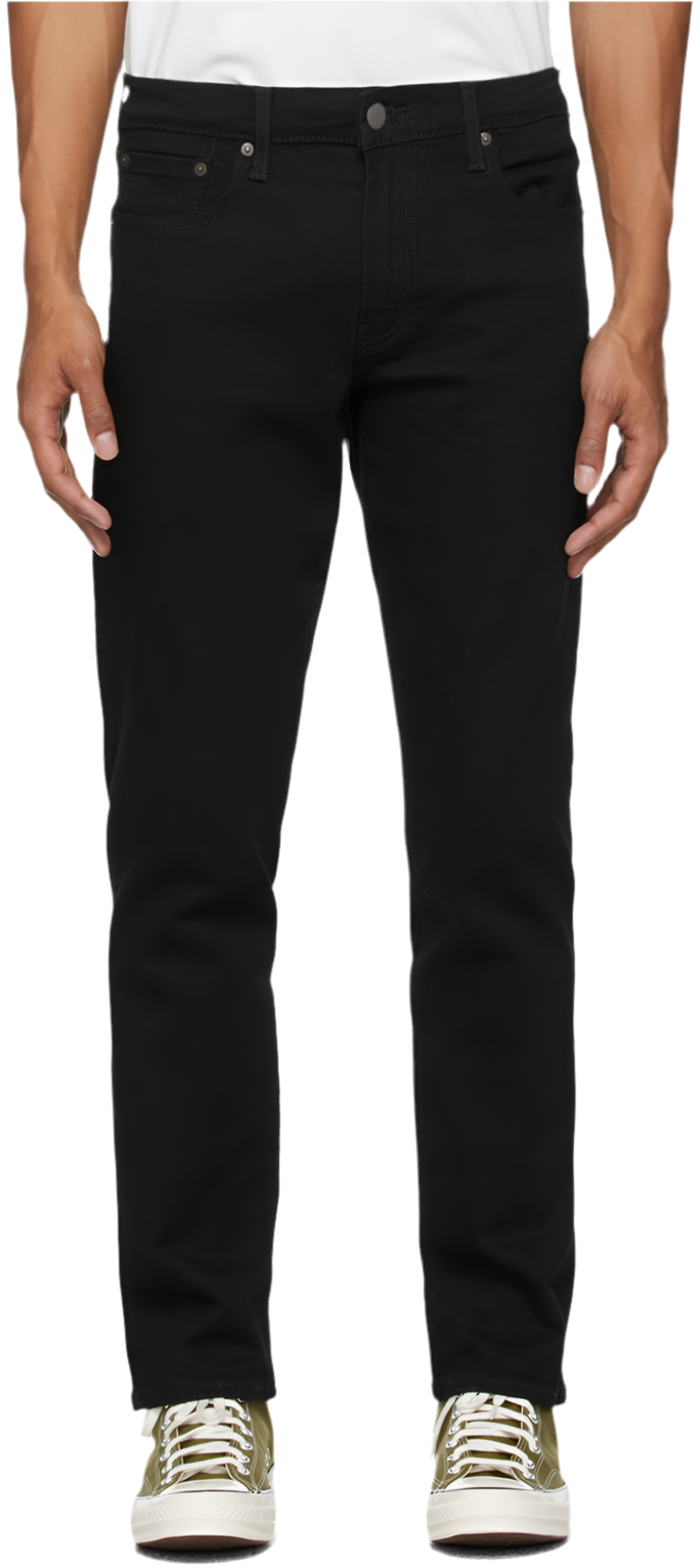 LEVIS PREMIUM: BLACK 502 TAPER JEANS