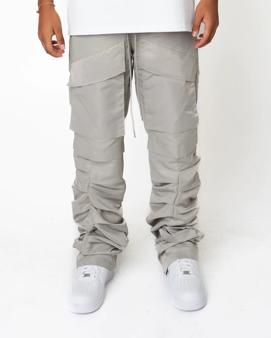 EPTM: STACKED FLARED PANTS 4.0 GREY