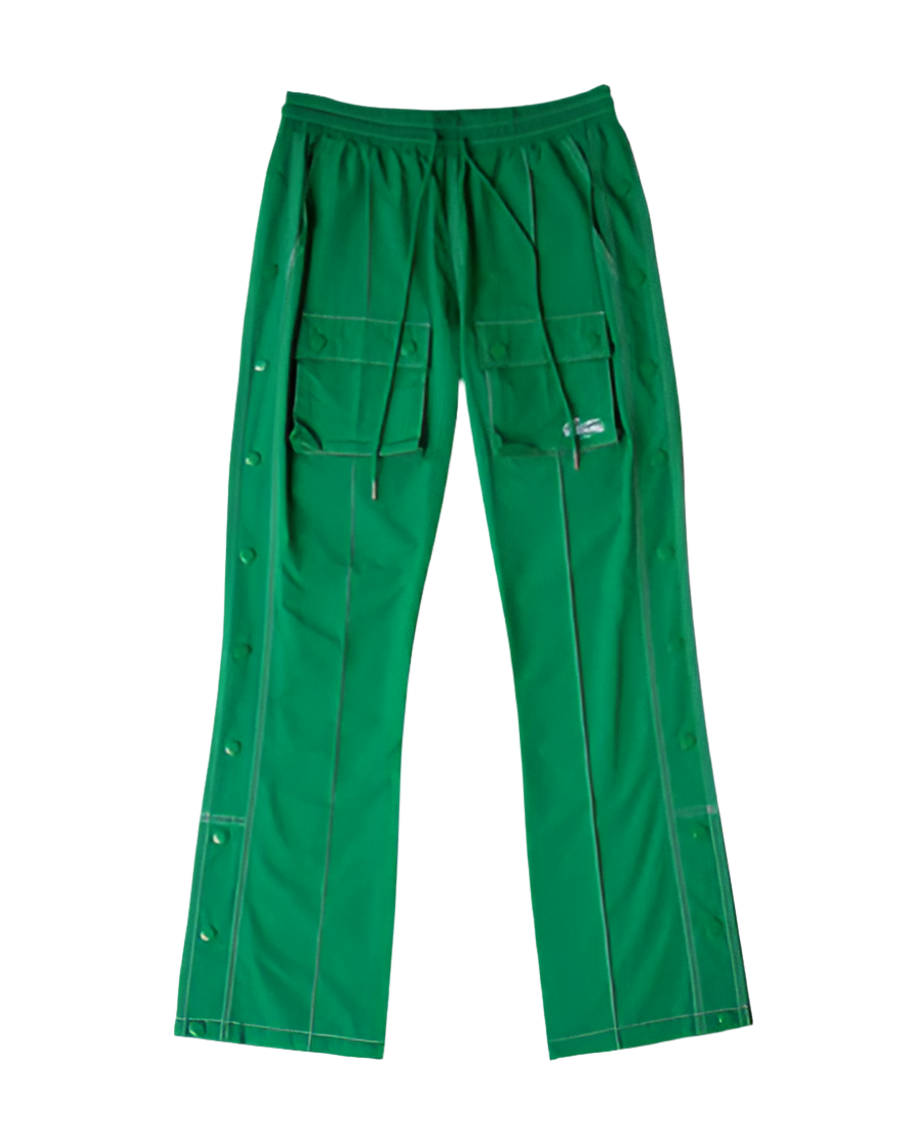 EPTM green central snap cargo pants - 8586