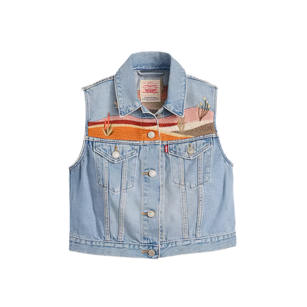 LEVIS: WESTERN EMBROIDERED VEST