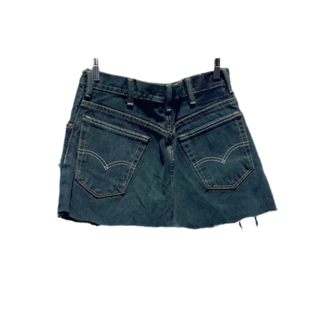 KNOTWTR: PATCHWORK DENIM SKIRT