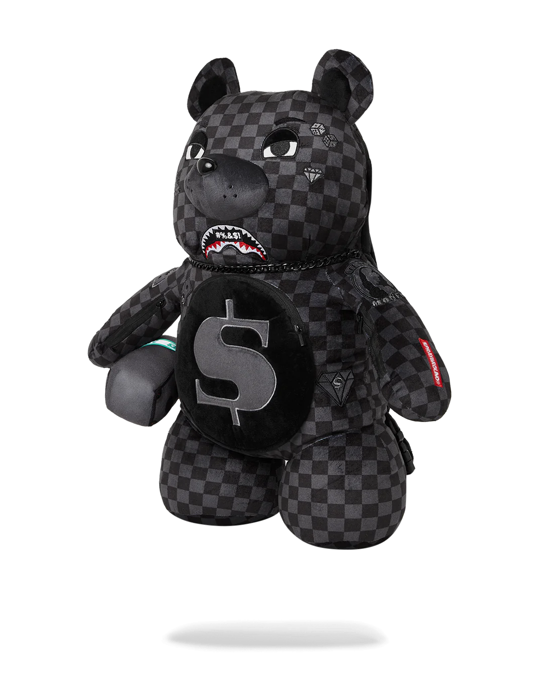 SPRAYGROUND 'WHAT THE BEEP' SHARK MONEYBEAR TEDDYBEAR BACKPACK