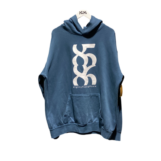 8586:UNISEX BIG LOGO HOODIE