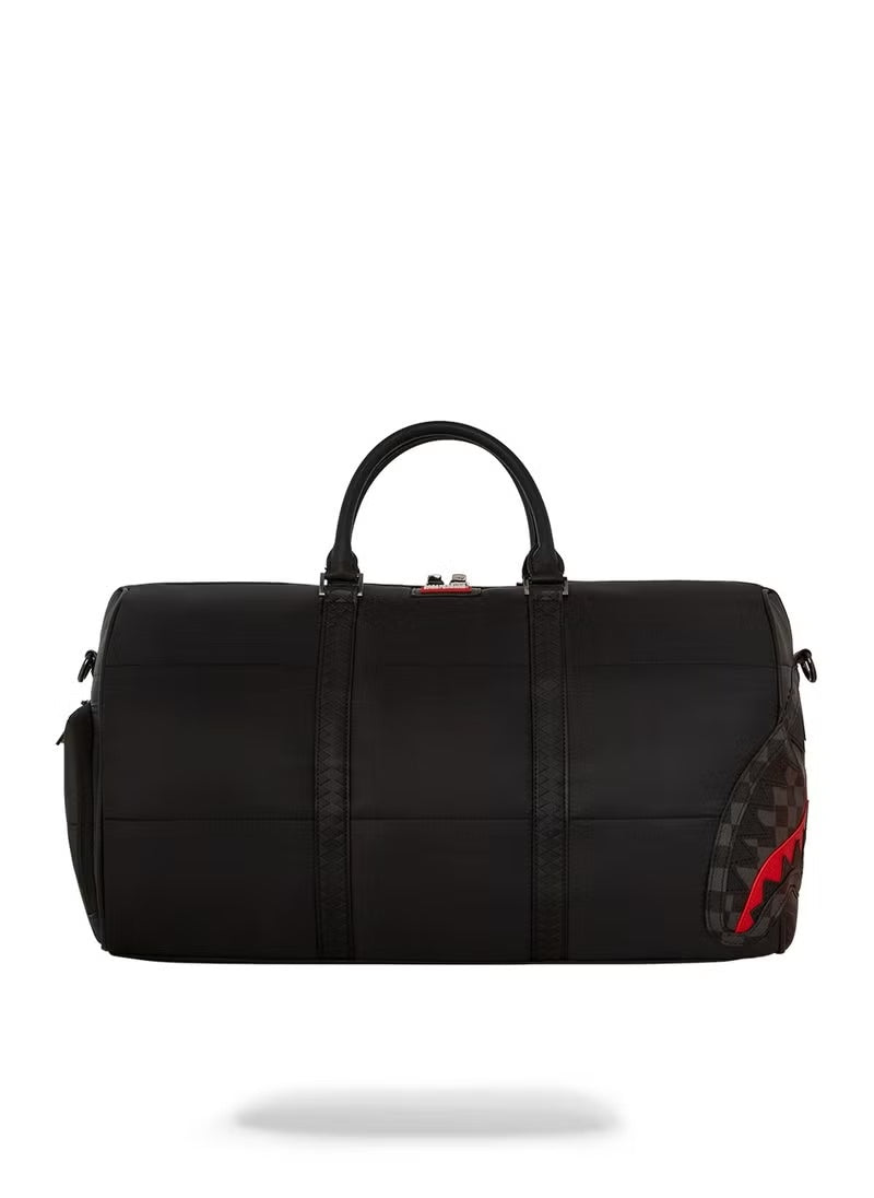 SPRAYGROUND: BLACK PUFFER DUFFLE BAG