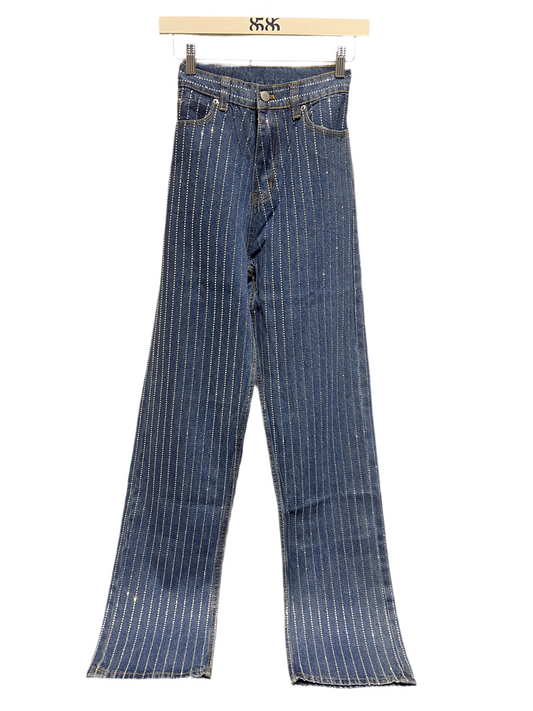 BEULAH: Rhinestone Denim Jeans