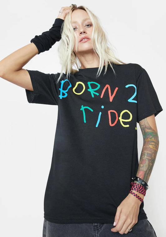 AFTER SCHOOL SPECIAL: BORN 2 RIDE TEE BLACK