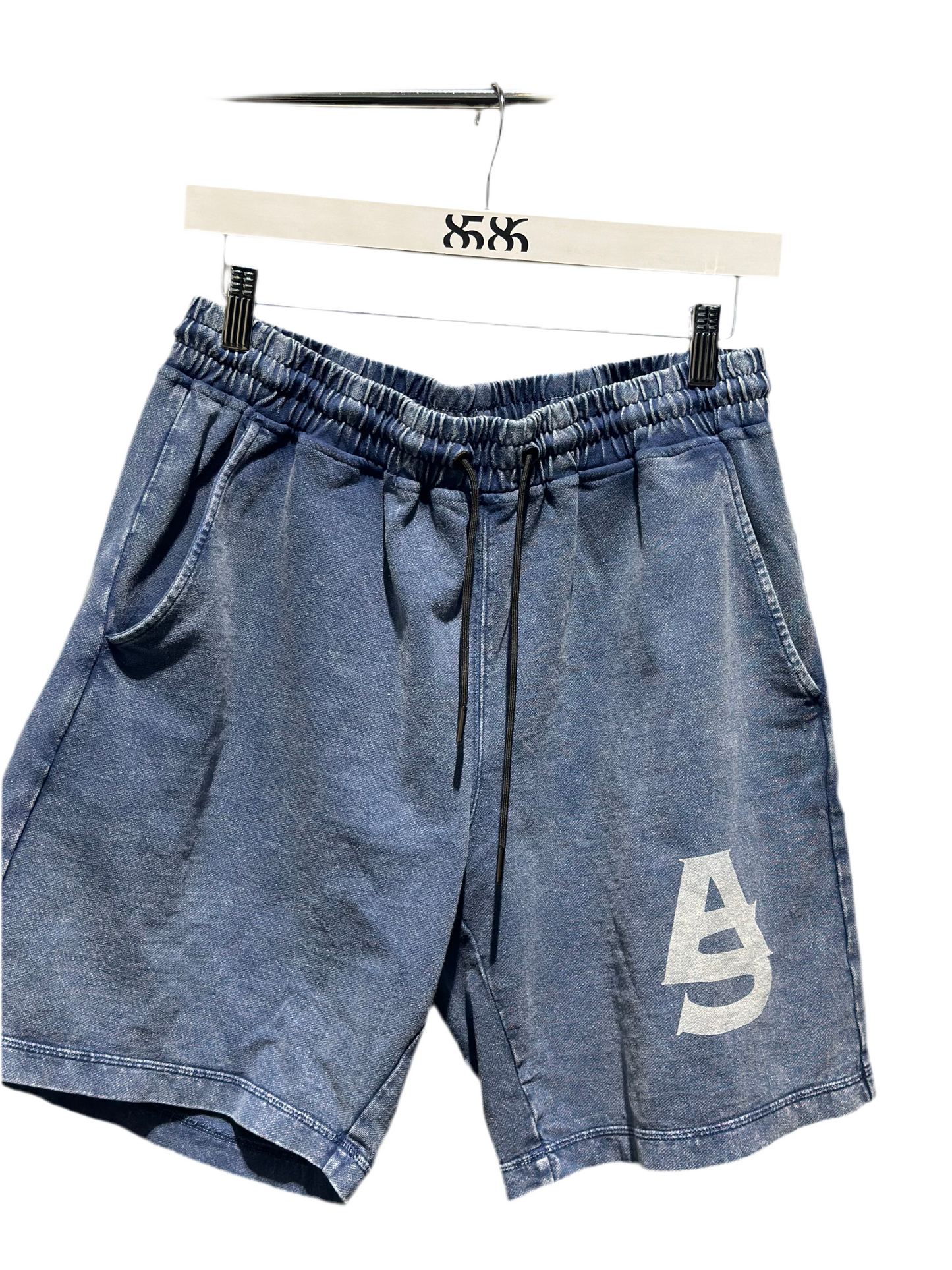 ALPHA STYLE DRAKE SNOW WASH KNIT SHORTS