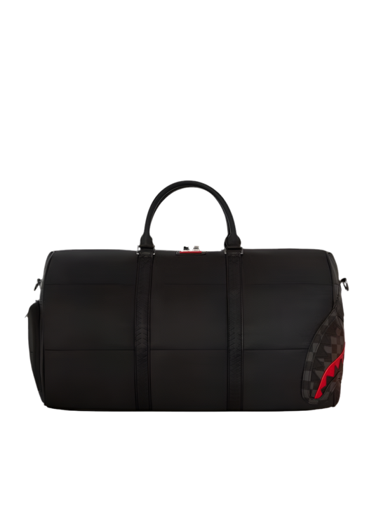 SPRAYGROUND: BLACK PUFFER DUFFLE BAG