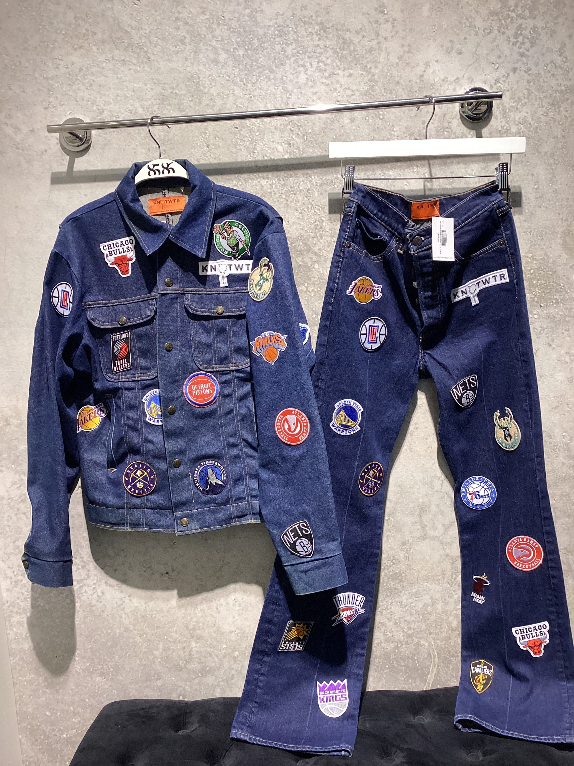 KNOTWTR SPORTS DENIM JACKET AND PANTS