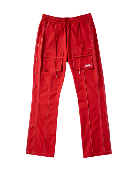 EPTM red central snap cargo pants - 8586