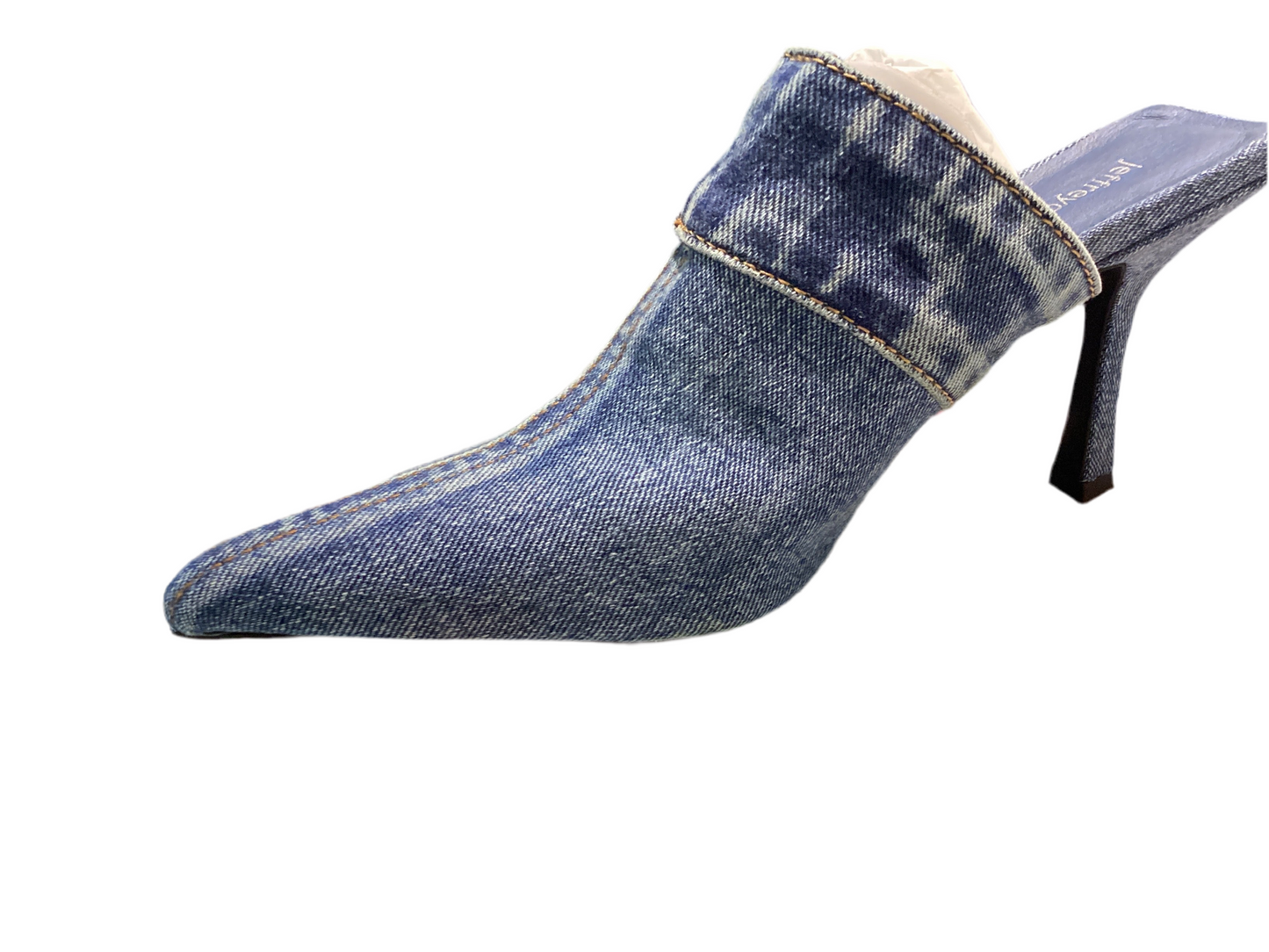 JEFFREY CAMPBELL: BLUE DENIM HEELS