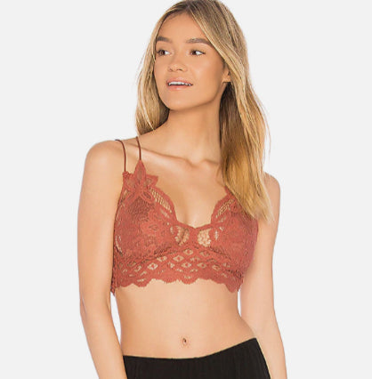 Out From Under Budapest Love Lace Longline Bralette