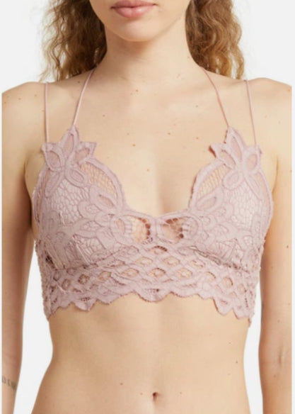 Victoria's Secret VS PINK Lavender Purple Longline Crochet Lace