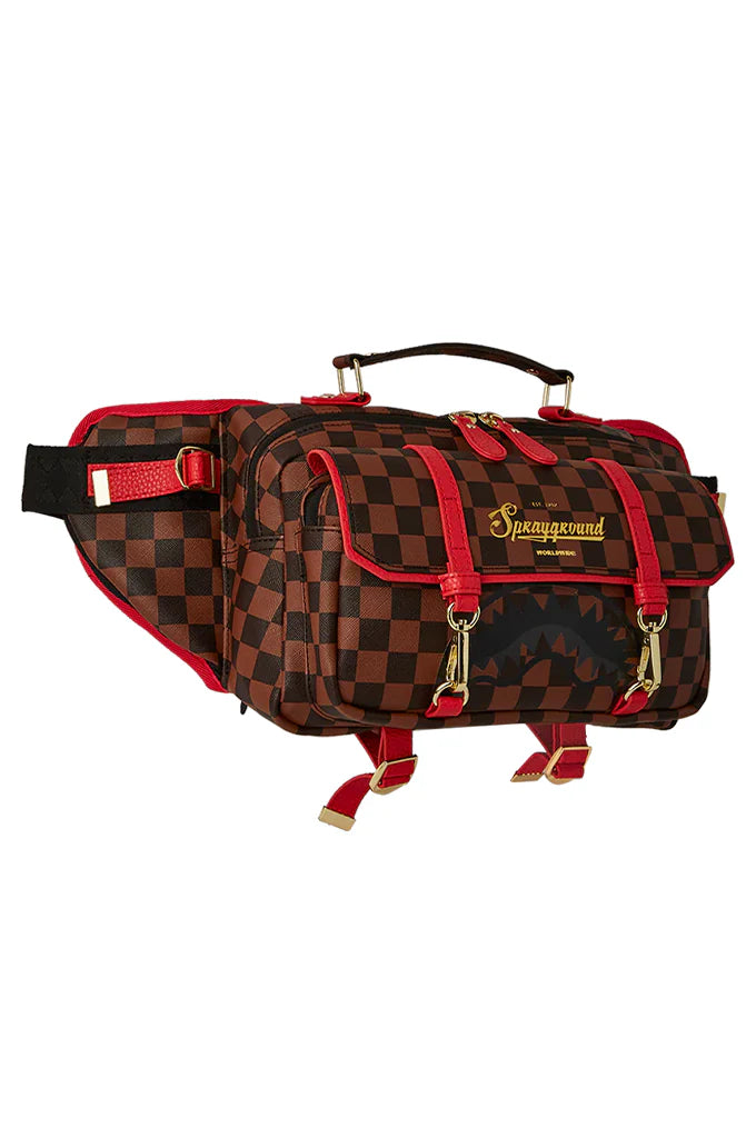 SPRAYGROUND: TAKEOVER THE THRONE CROSSBODY CARGO (side view)