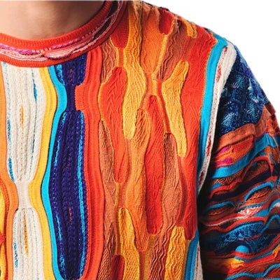 COOGI: BIRDSVILLE CREWNECK (MULTI COLOR) close up view 