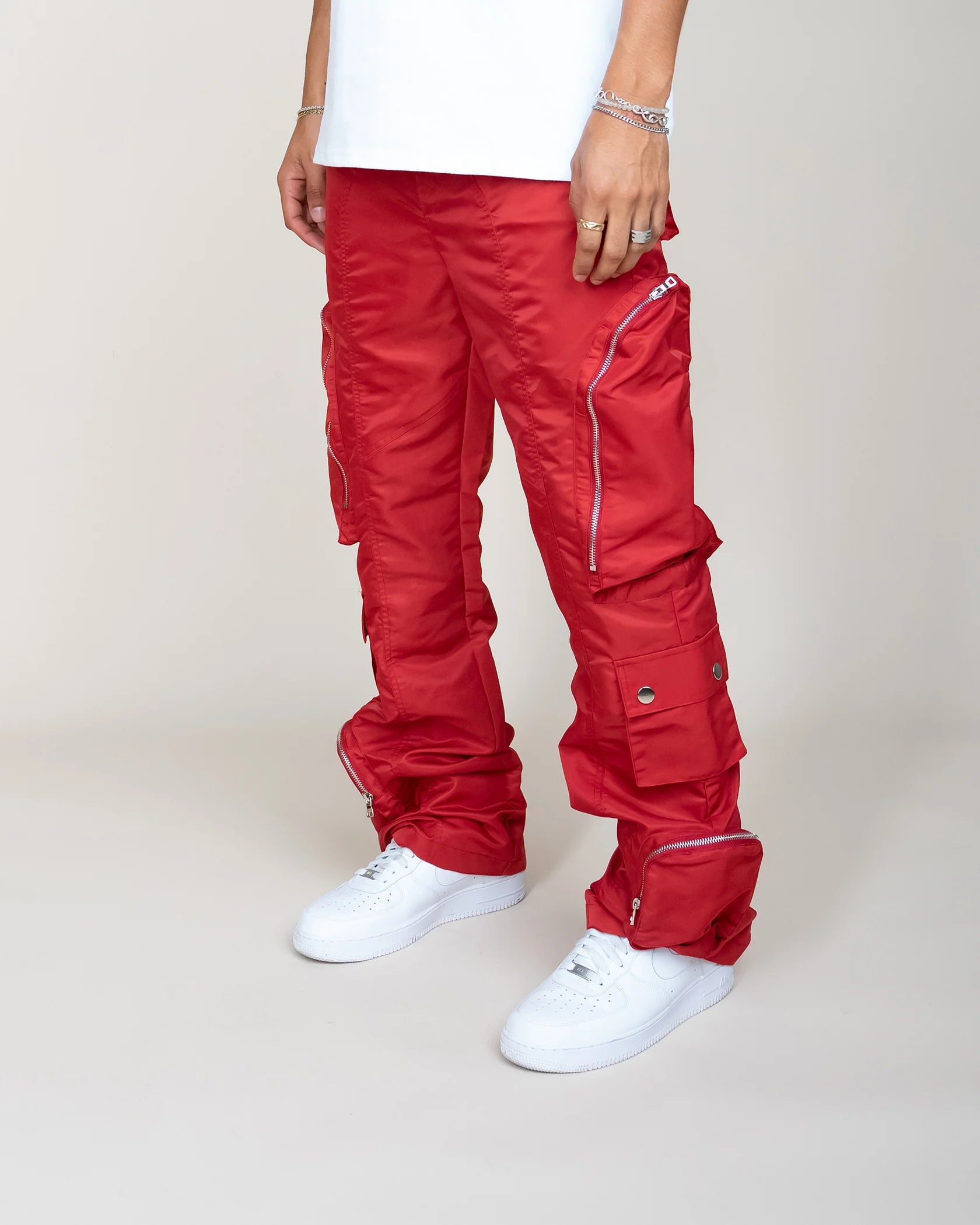 EPTM: MOON CARGO PANTS RED (view on model)