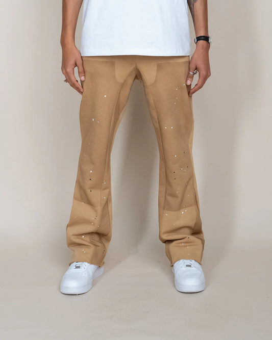 Eptm mens French Terry carpenter sweatpants - 8586 (front view on model)