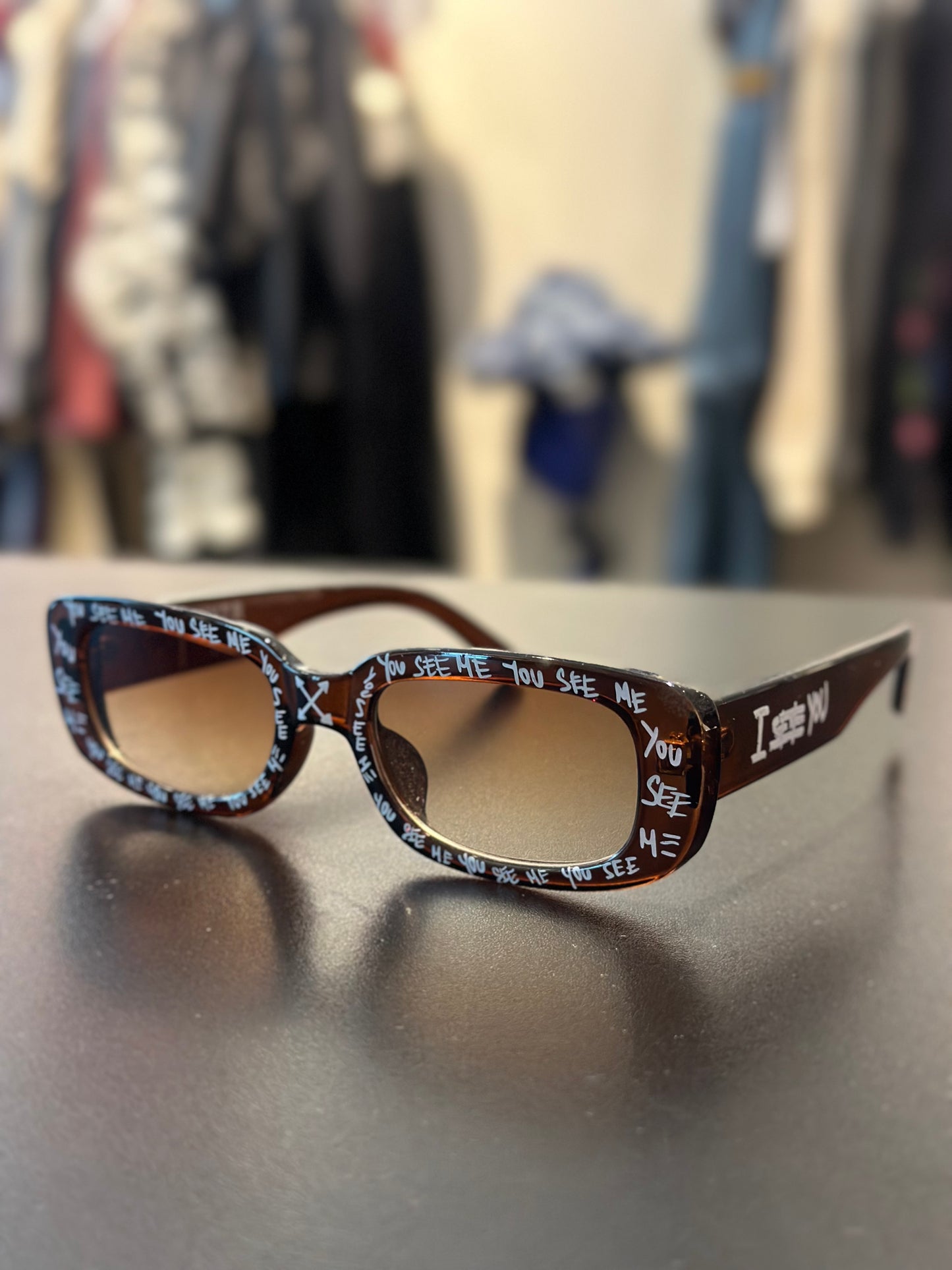  KNOTWTR: I SEE YOU/ RELAX SUNGLASSES (brown)
