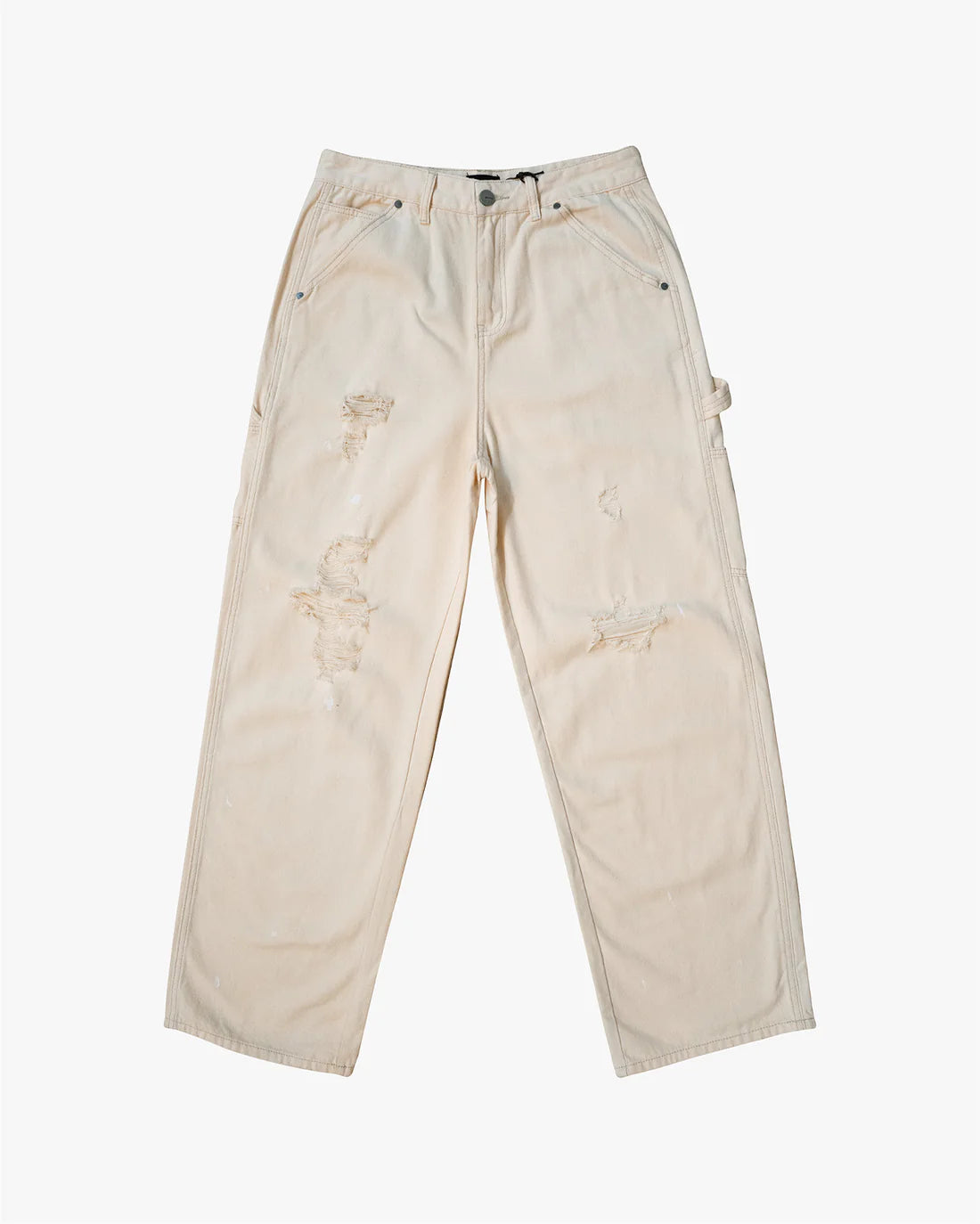 EPTM: VINTAGE CARPENTER PANTS CREAM (flat lay view) front