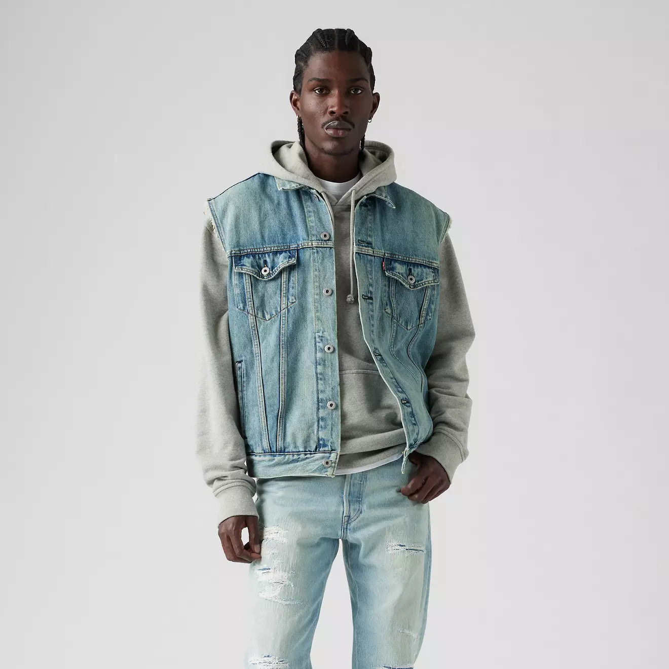 Levis white vest best sale