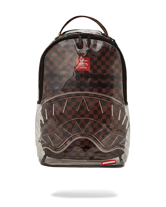 SPRAYGROUND: SIP CLEAR BACKPACK (front view)