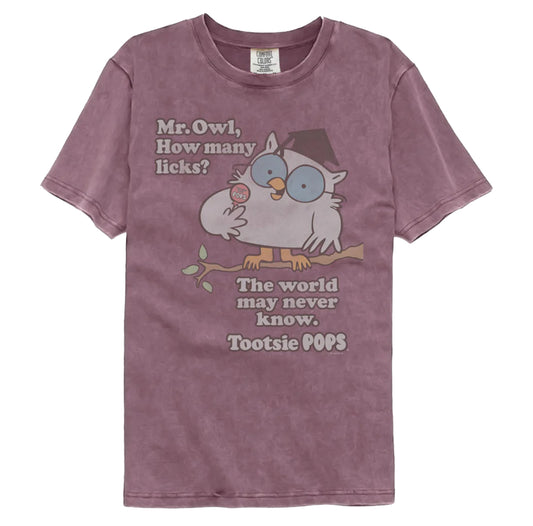 COMFORT COLORS: VINTAGE HOW MANY LICKS TOOTSIE ROLL TSHIRT