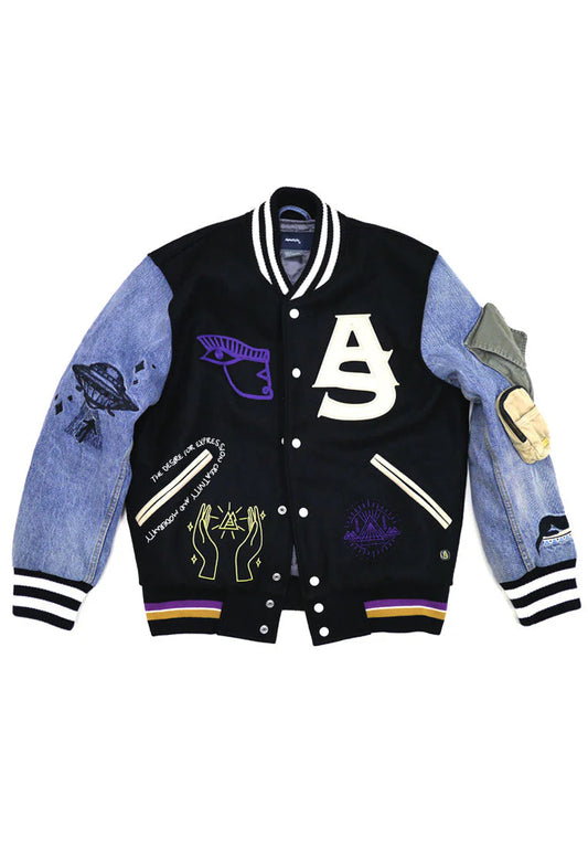 ALPHASTYLE: LIONROCK LETTERMAN JACKET