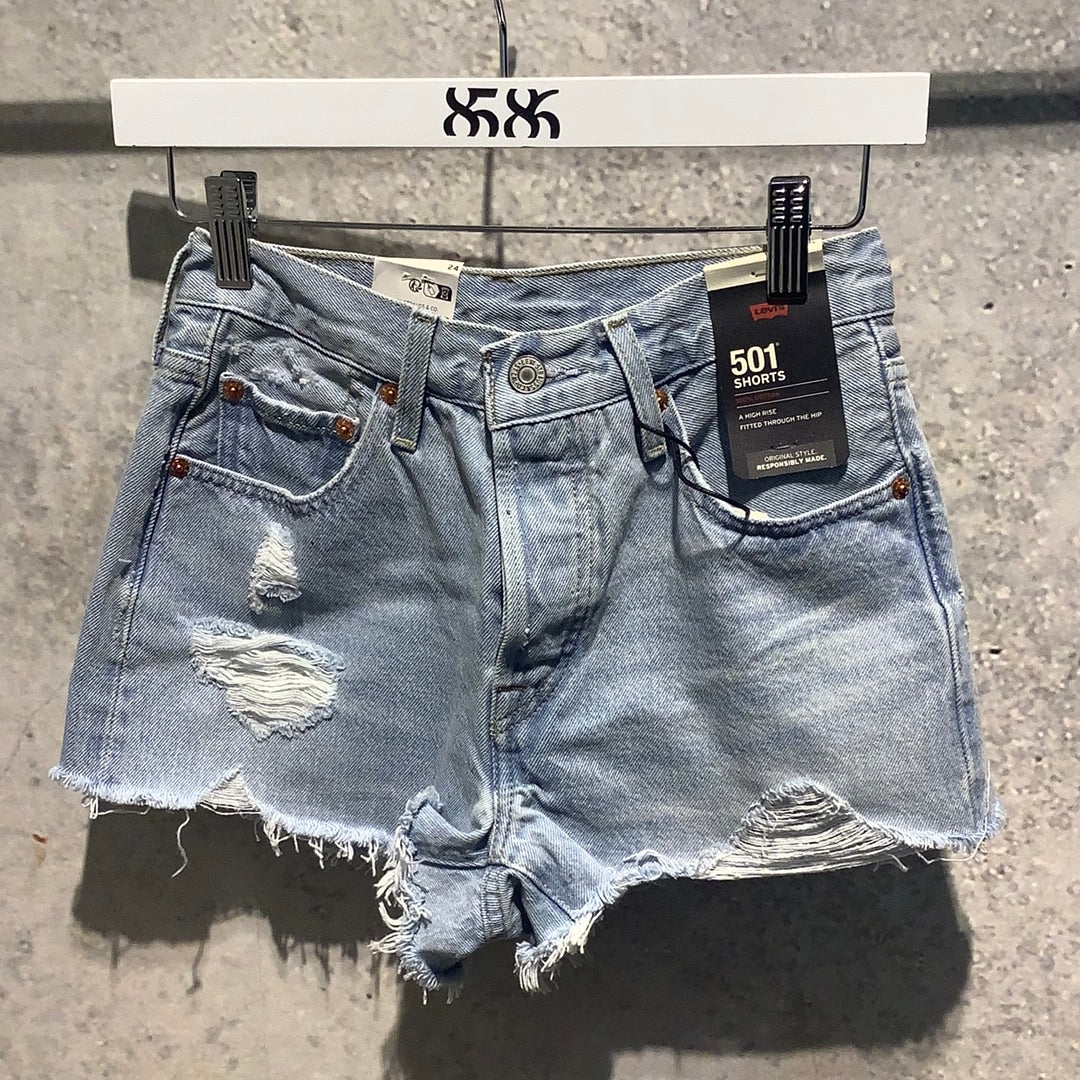 LEVIS PREMIUM: 501 CUT OFF SHORTS (front view)