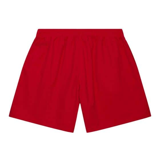 MITCHELL & NESS: NBA Team Heritage woven shorts BULLS (flat lay back view)