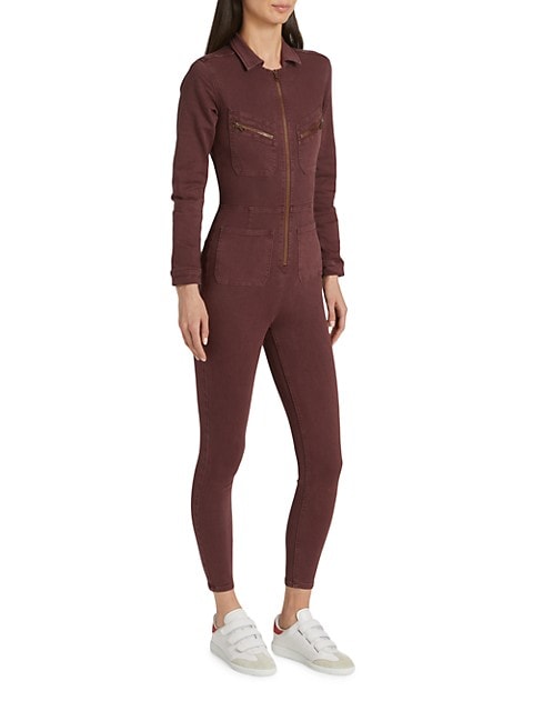 FREE PEOPLE WOMENS BURGUNDY JUMPSUIT - 8586