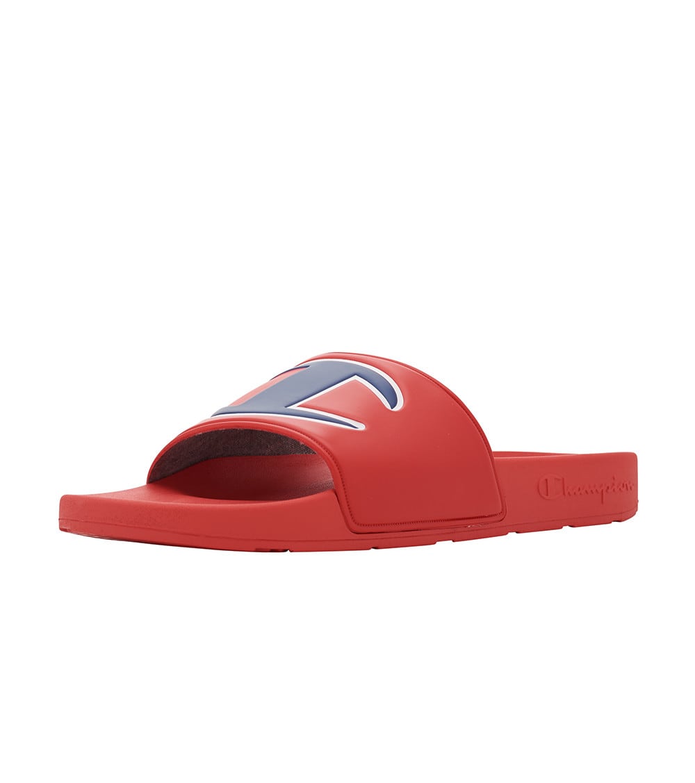 Red and discount white champion slides