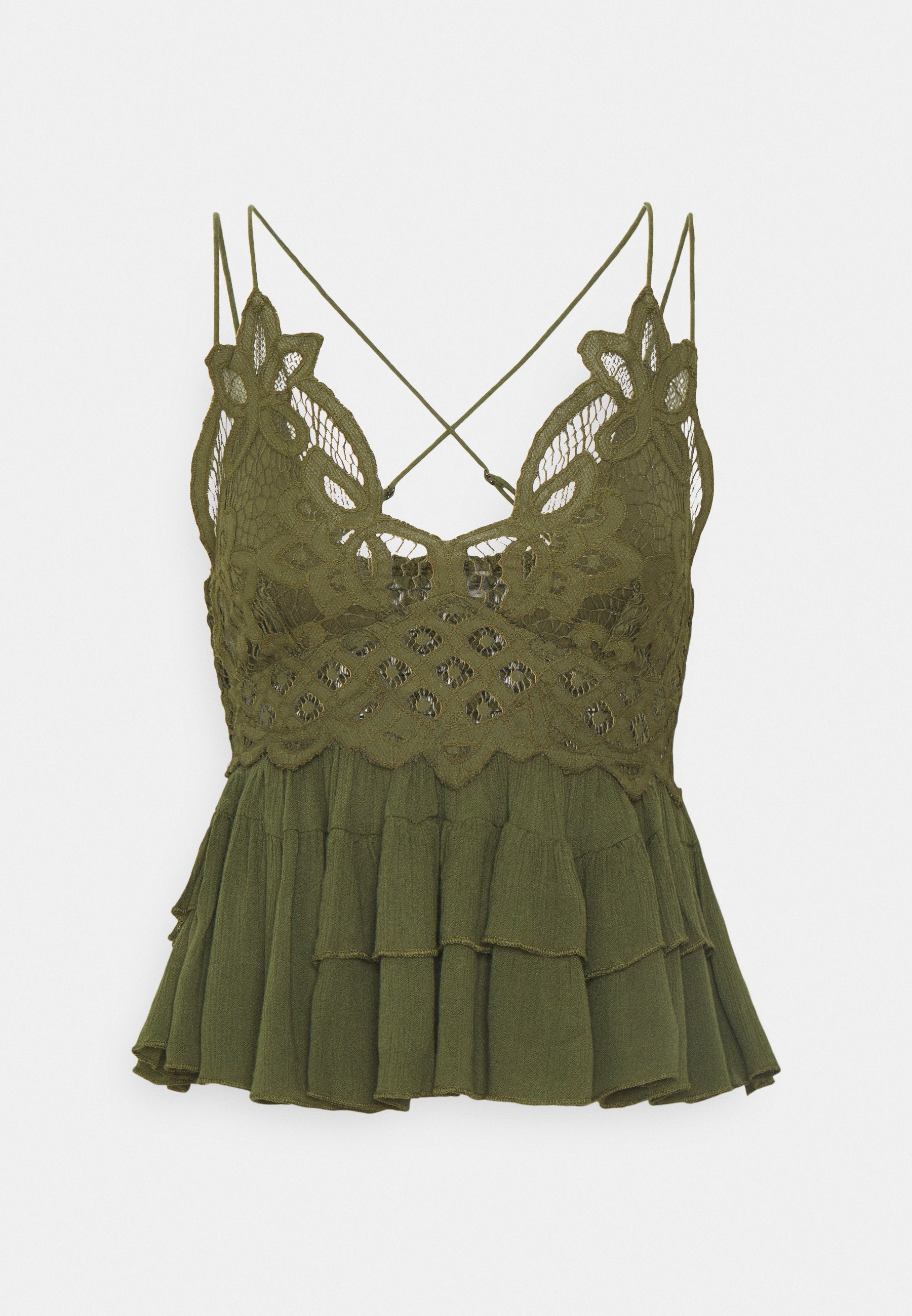 FREE PEOPLE: ADELLA CAMI TOP (olive)