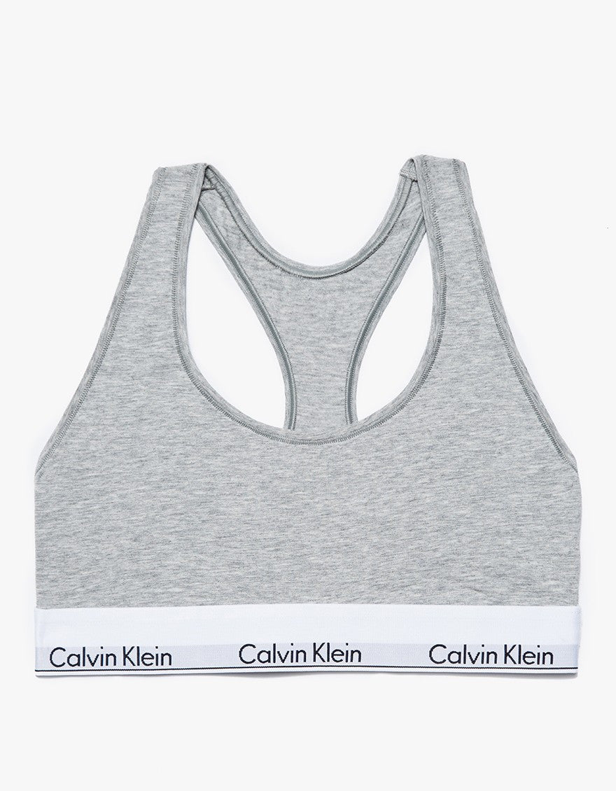 Bras Calvin Klein Calvin Klein Modern Cotton Light Lined Bralette (Full  Cup) Grey Heather