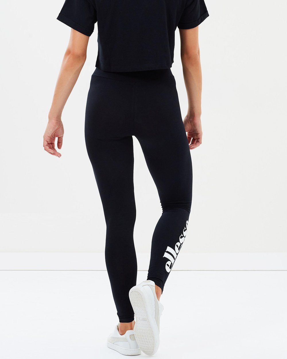 Buy Ellesse women sportswear fit brand logo training legging black Online