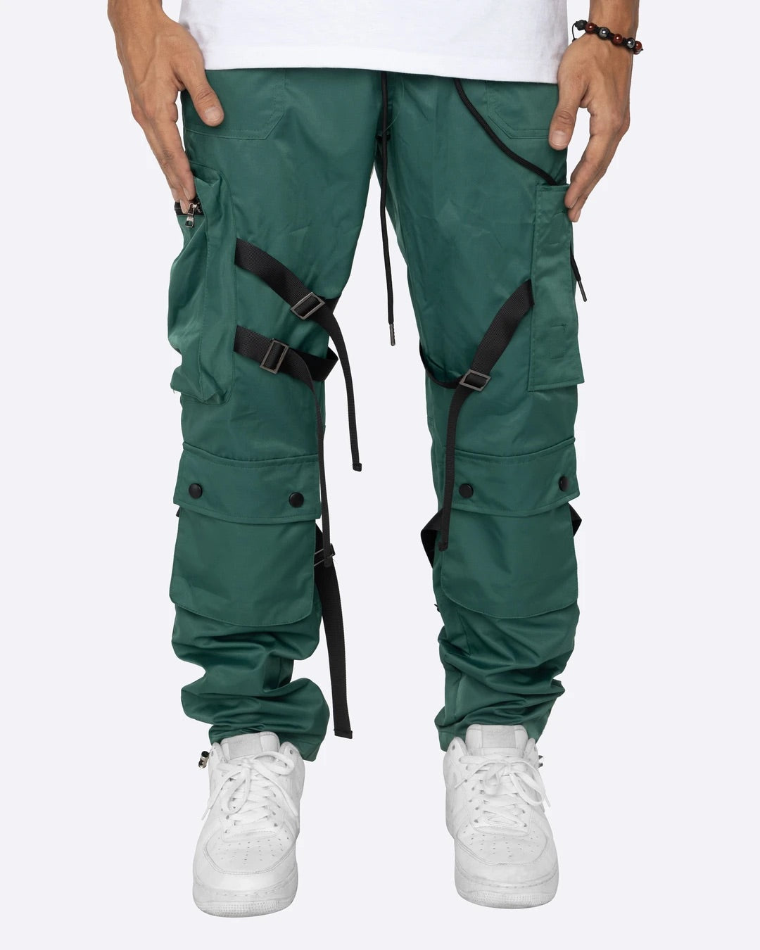 EPTM: STRAP CARGO PANTS TEAL