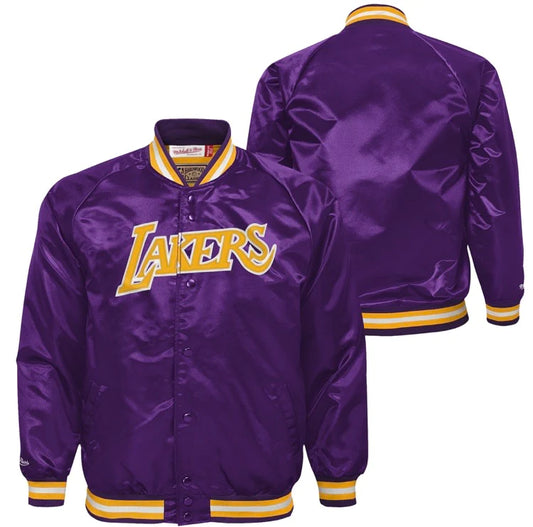 MITCHELL AND NESS: NBA LAKERS LIGHTWEIGHT JACKET (purple)