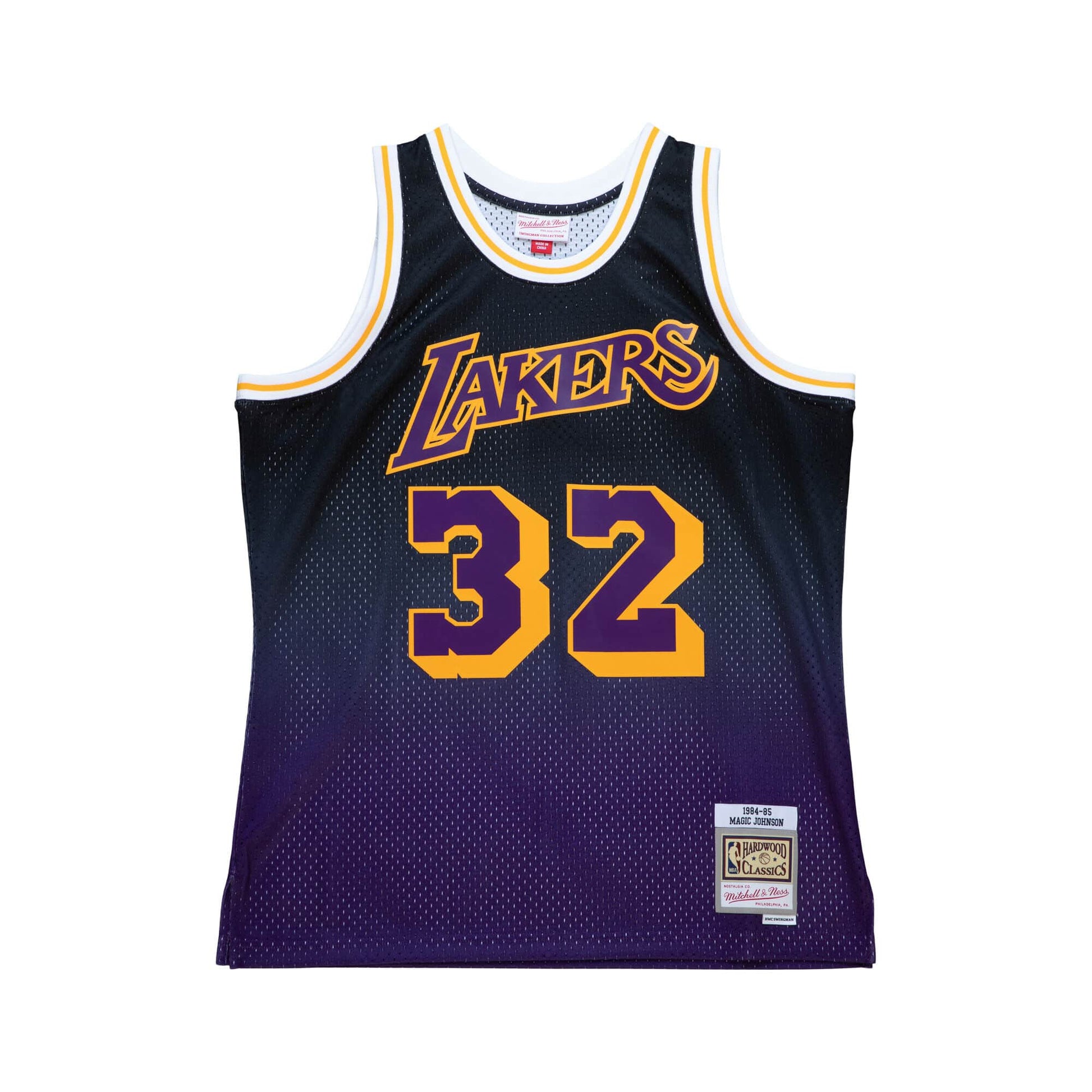 MITCHELL & NESS: LA LAKERS MAGIC JOHNSON JERSEY (flat lay view)