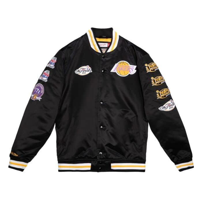 MITCHELL & NESS: Lakers Champ City Satin Jacket (black)