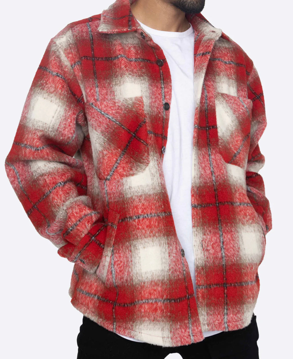 EPTM: MOHAIR FLANNEL SHIRT RED