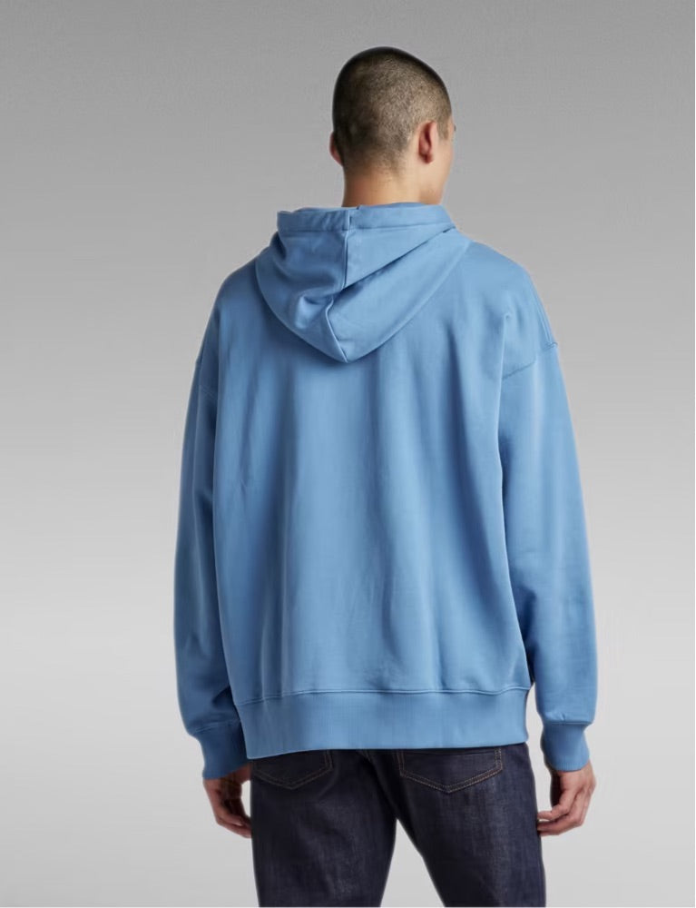 G-STAR RAW UNIVERSITY OVERSIZED HOODIE back view on model