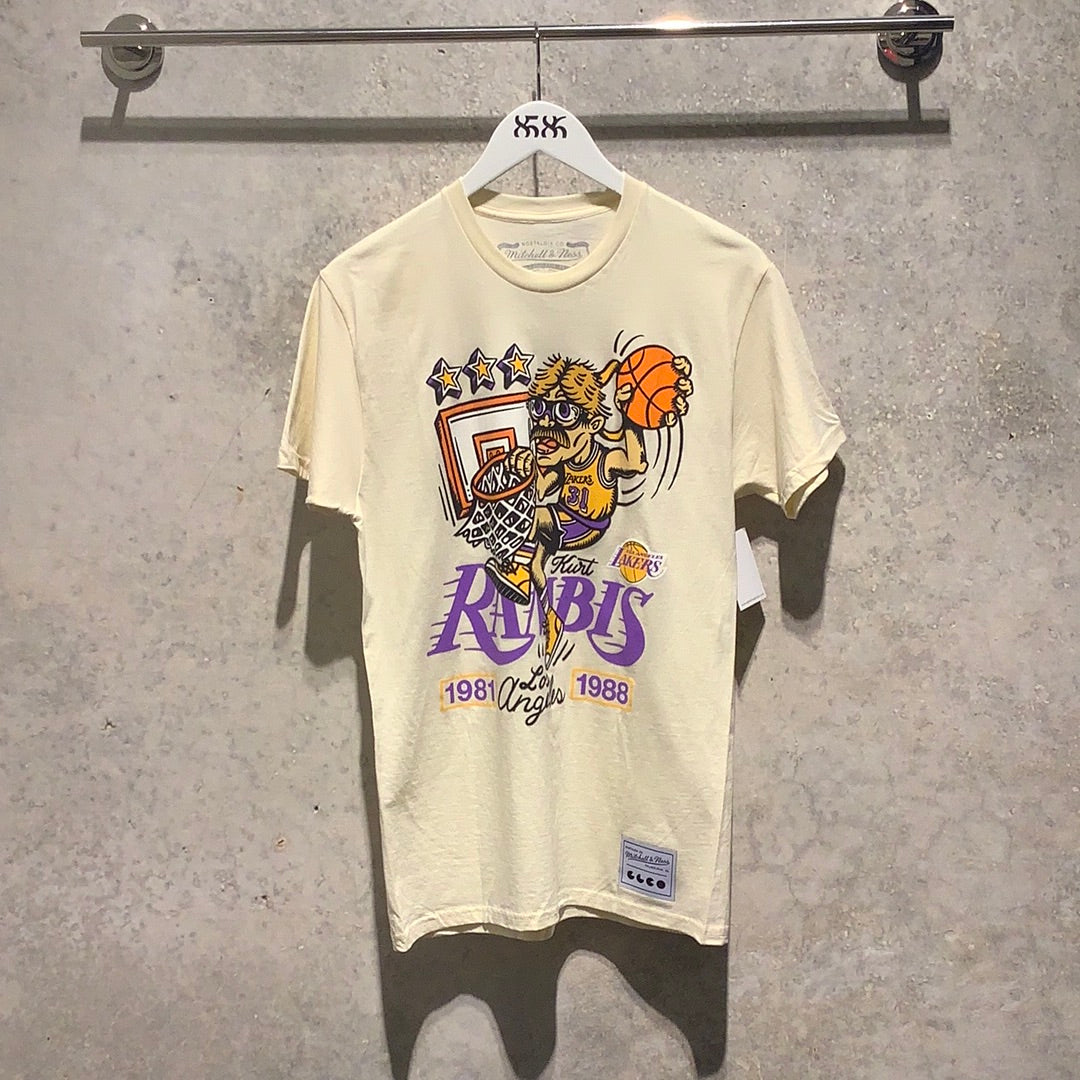 Lids Kurt Rambis Los Angeles Lakers Mitchell & Ness Player T-Shirt - Gray